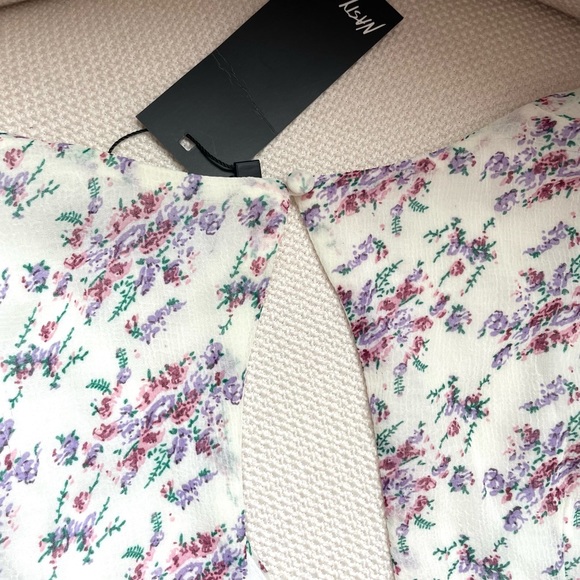 Nasty Gal floral crop top size 4 NWT - Picture 8 of 8